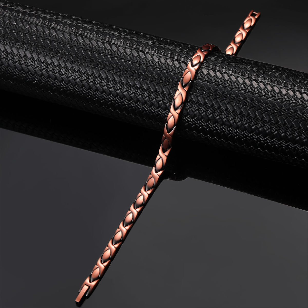 Women's Solid Copper Magnetic Anklet