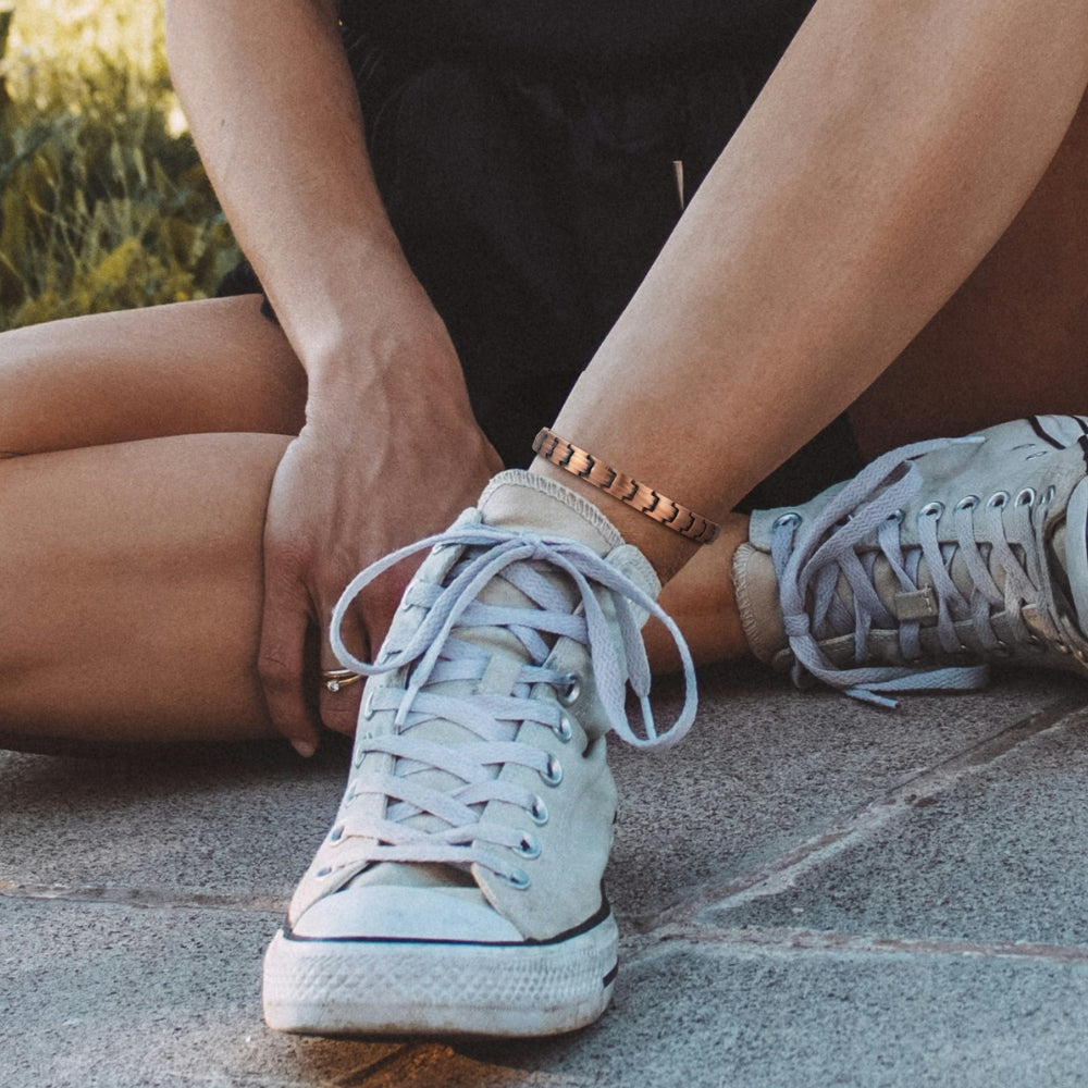 Women's DOUBLE Strength Copper Magnetic Anklet