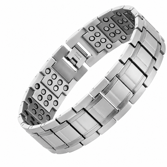 Men's Titanium Magnetic Bracelet - 6 Magnets Per Link