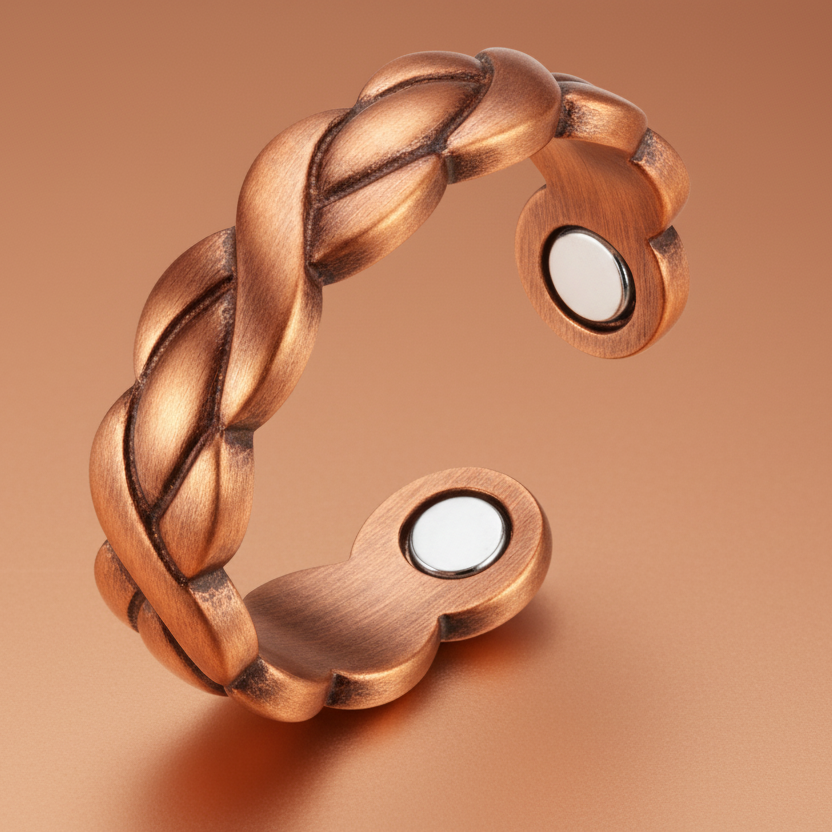 Women's Adjustable Copper Magnetic Ring