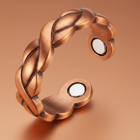 Women's Adjustable Copper Magnetic Ring