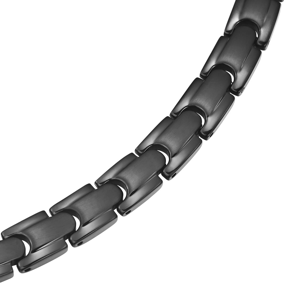 Men's Black Titanium Magnetic Necklace
