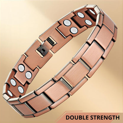 Men's Double Strength Copper Magnetic Bracelet