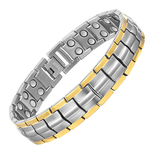Men's Double Row Magnetic Bracelet