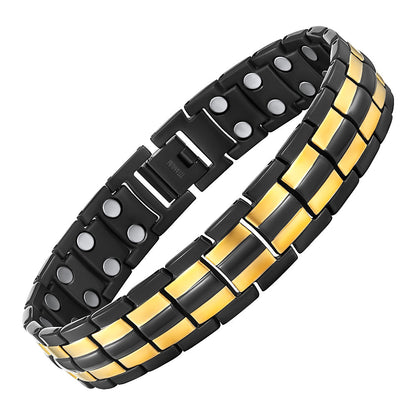 Men's Double Row Titanium Magnetic Bracelet