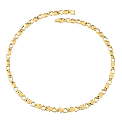 Women's Magnetic Necklace - Gold Tone