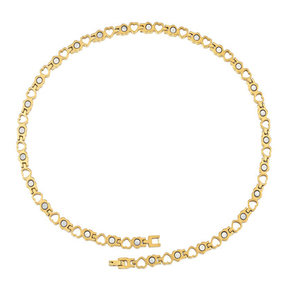 Women's Magnetic Necklace - Gold Tone