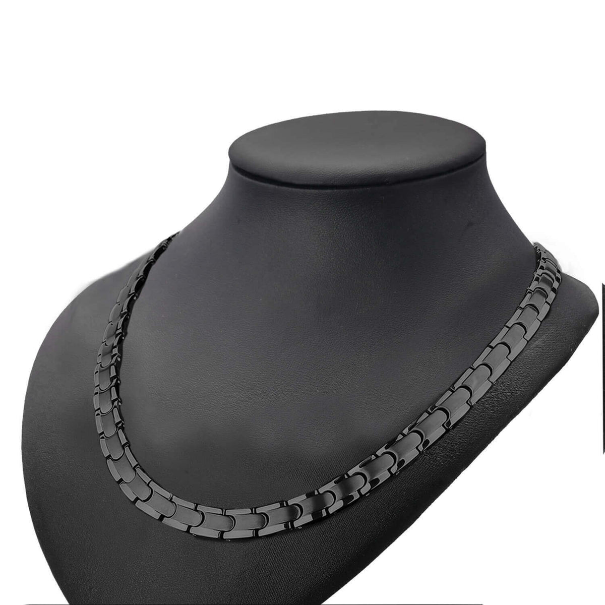Men's Black Titanium Magnetic Necklace