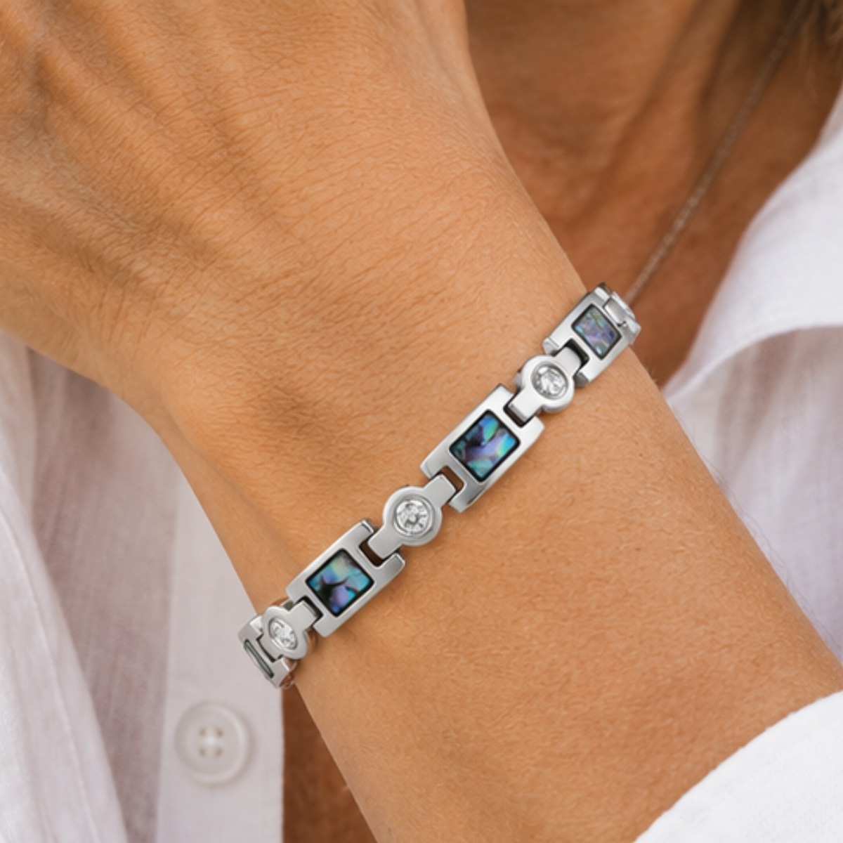 Women's Magnetic Bracelet - Silver