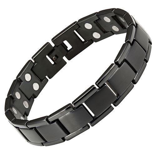 Men's Double Strength Black Titanium Magnetic Bracelet